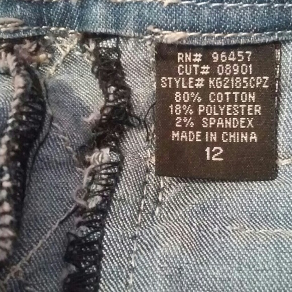 Denim Midi fit &flare skirt sz JR. 0 - Picture 4 of 4