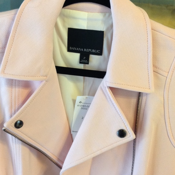 Banana Republic Jackets & Coats - Banana Republic Pink Moto Jacket BNWT Banana Republic Jackets & Coats - Banana Republic Pink Moto Jacket BNWT