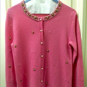 Kate Spade Pink Embellished Sweater