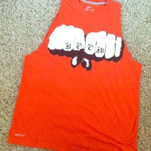 Nike dri-fit cut-off shirt