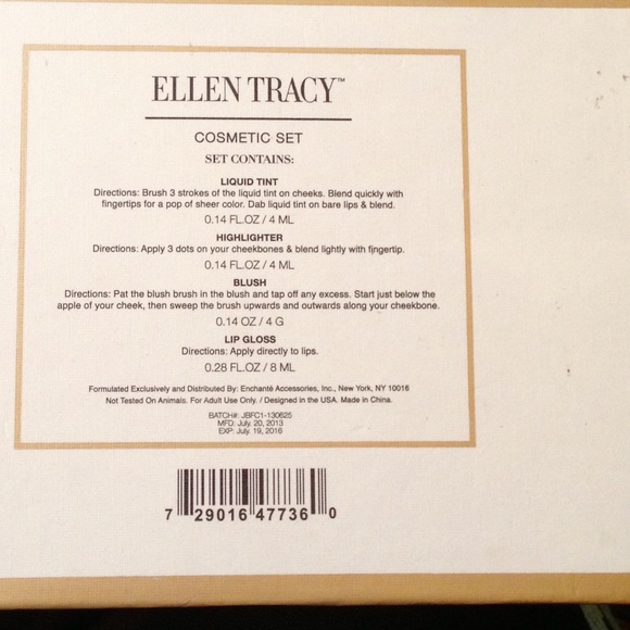 💥HP💥 Complete Ellen Tracy Makeup Set, New in Box - Picture 3 of 3