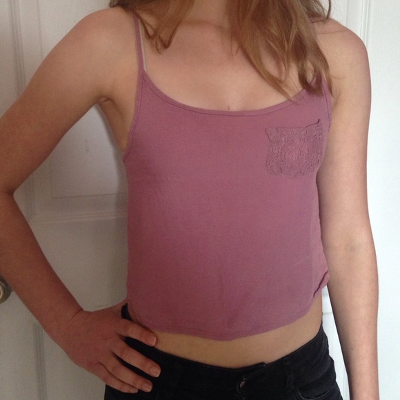 Pink crop top
