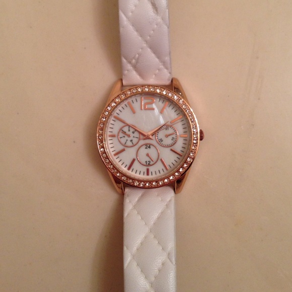 White and Gold Watch