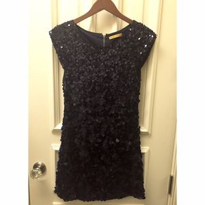 Alice + Olivia Navy Sequin Dress