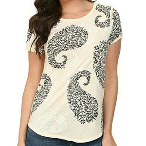 Lucky Brand exploded paisley print t-shirt