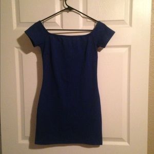 Blue mini dress