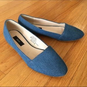 BDG jean canvas flats