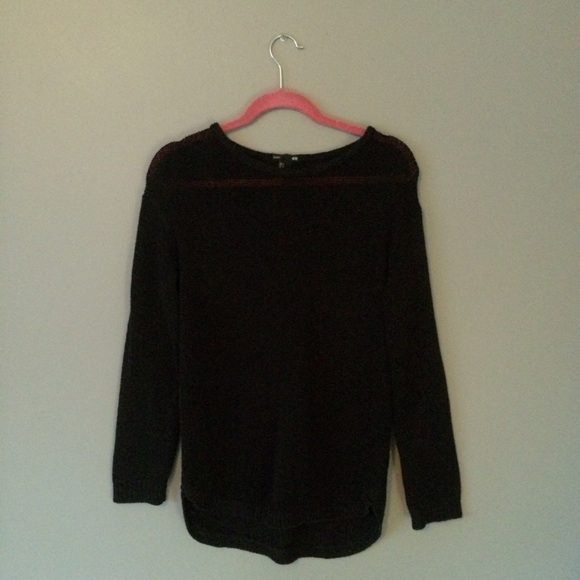 Black knitted sweater