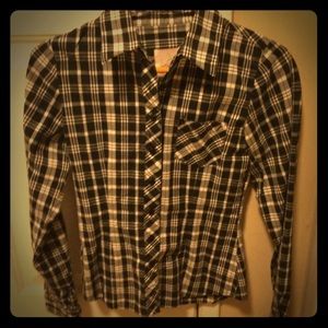 Roxy long sleeve button down top