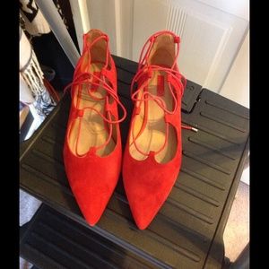 Topshop Shoes - Size 9 from Topshop Ballet lace up flats Topshop Shoes - Size 9 from Topshop Ballet lace up flats
