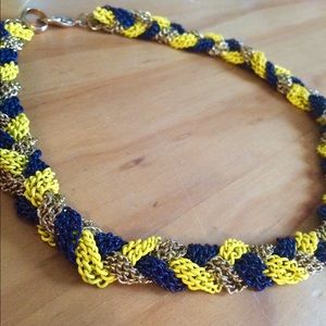 Braided chain necklace