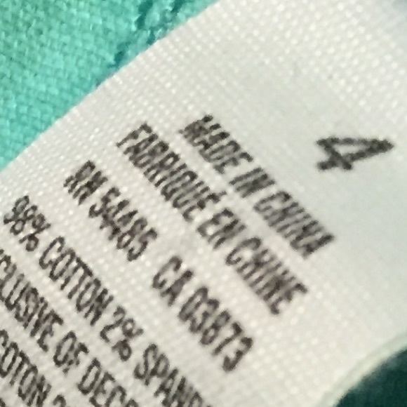 American Eagle shorts Size 4 Turquoise - Picture 4 of 4