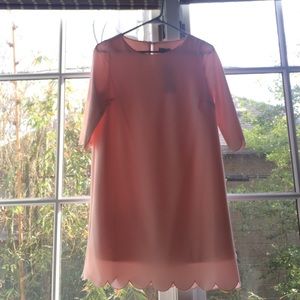 light Pink scalloped dress