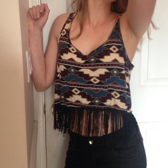 Tribal crop top