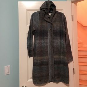 Christopher & Banks long sweater with hood