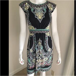 ECI New York Beaded Pattern Dress