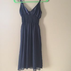 Navy Dress Spaghetti Strap