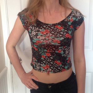 Floral crop top