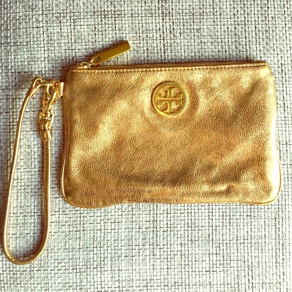 Tory Burch Metallic Leather Wrislet