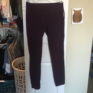 Maroon reebok yoga pants