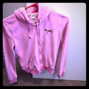 Pink bling hoodie