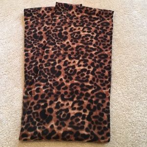 Leopard print infinity scarf