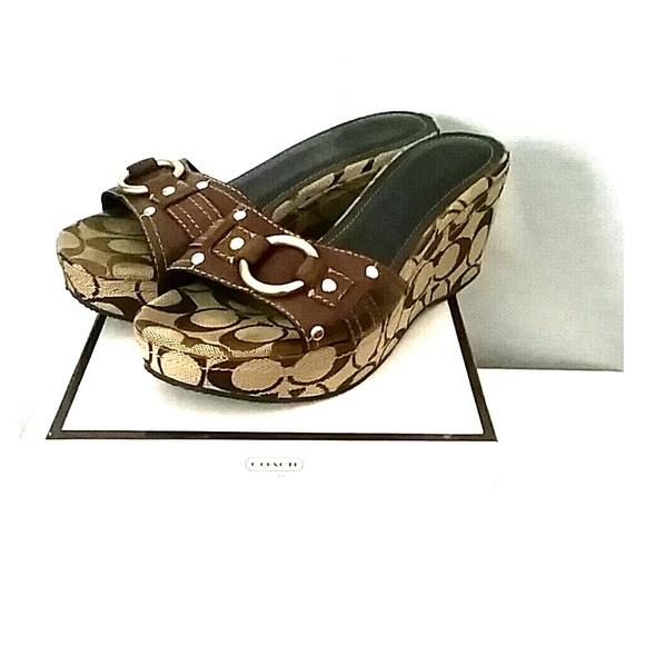 Coach Platform Wedges w/ Box - Picture 1 of 4