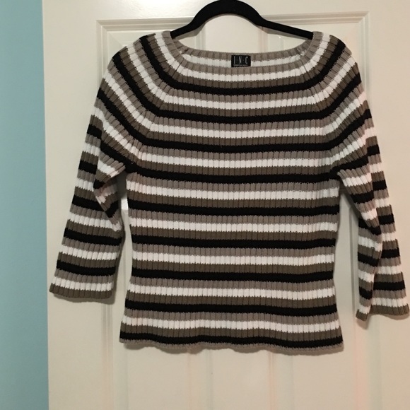 INC petite sweater with 3/4 sleeves