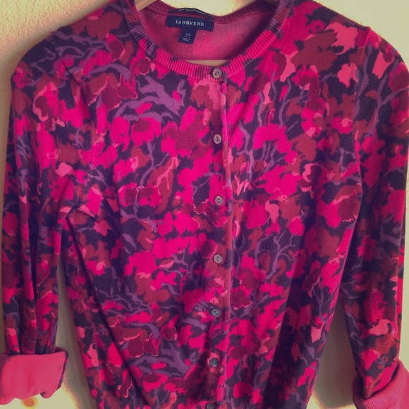 LANDS' END SUPIMA CARDIGAN