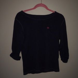 Golly hicks navy blue top