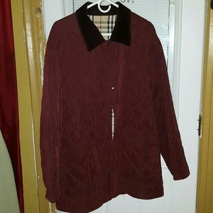 Burberry Jacket.. Authentic XL Burgundy
