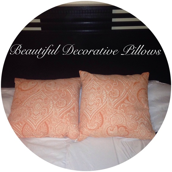 Sherbert Orange Decorative Pillows ✨
