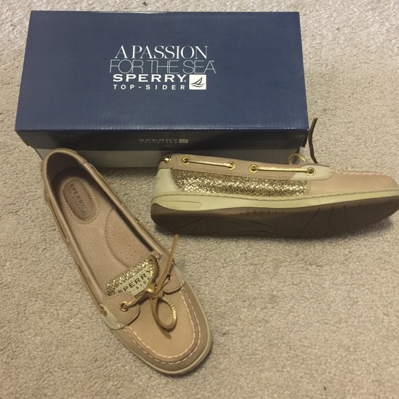 Sperry Top-Sider Angelfish Linen/Gold Glit Shoes