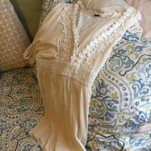 Miss Me-Long sleeve, ivory, lightweight top