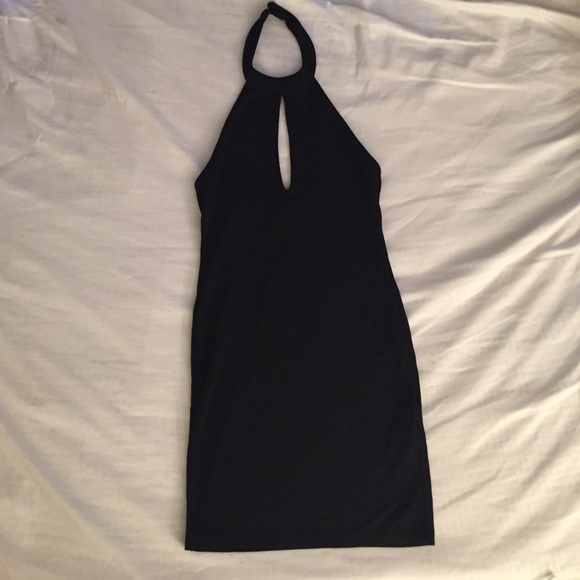 Tight Black Halter Dress
