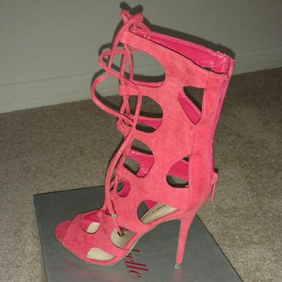 Suede Strappy Heels