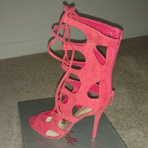 Suede Strappy Heels