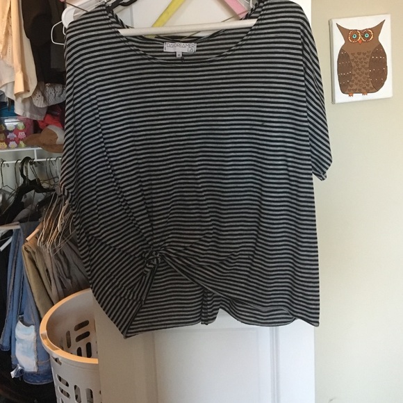 Oversized striped shirt