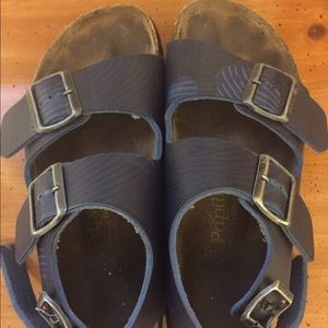 Navy Papillio Birkenstocks