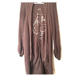 Brown Stitched Cover Up