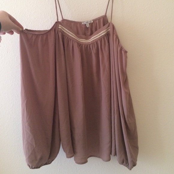 Cold shoulder, bell sleeve top