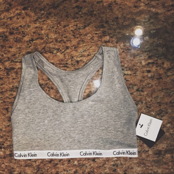 Calvin Klein Grey Sports Bra