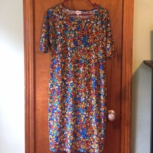 LuLaRoe Floral Julia Dress-Large