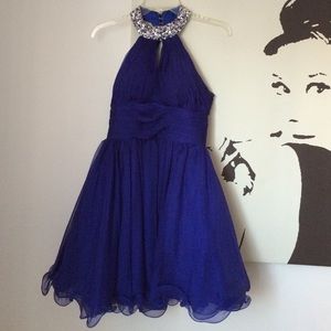 Royal blue homecoming dress