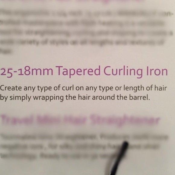 25-18mm Tapered Curling Iron Wand