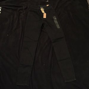 High rise black jegging