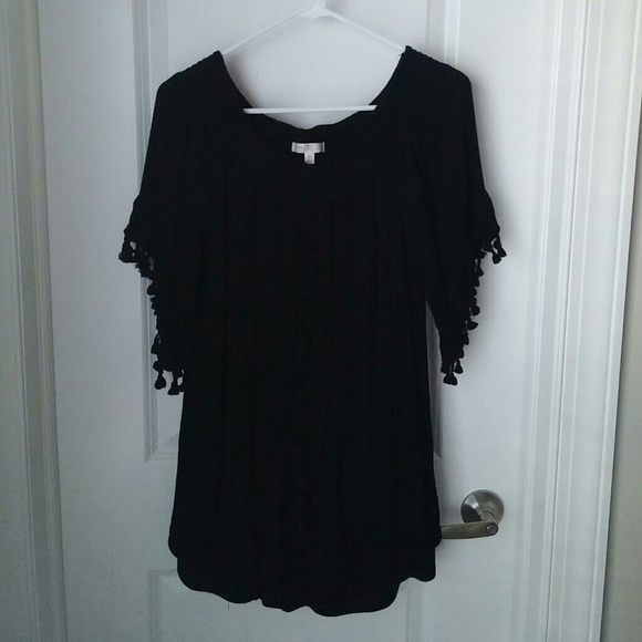 Black Tasseled Dress