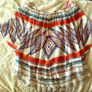 Printed chiffon blouse