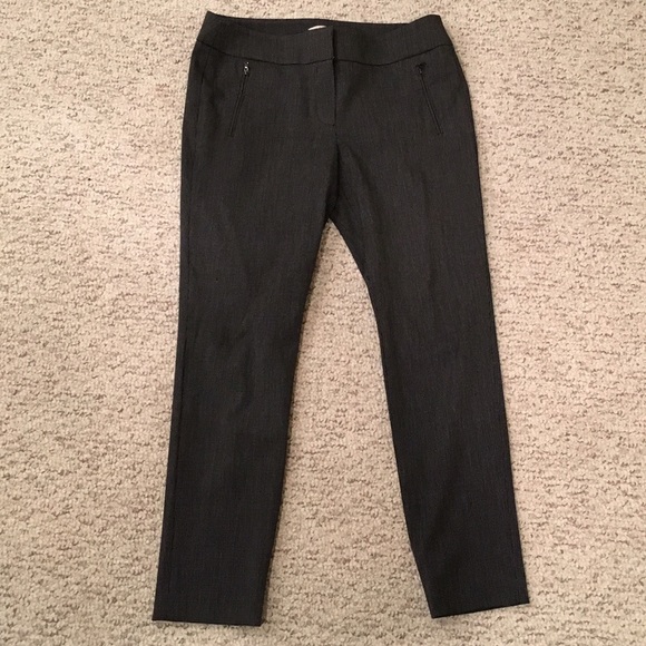 Gray size 10 Loft ankle pants