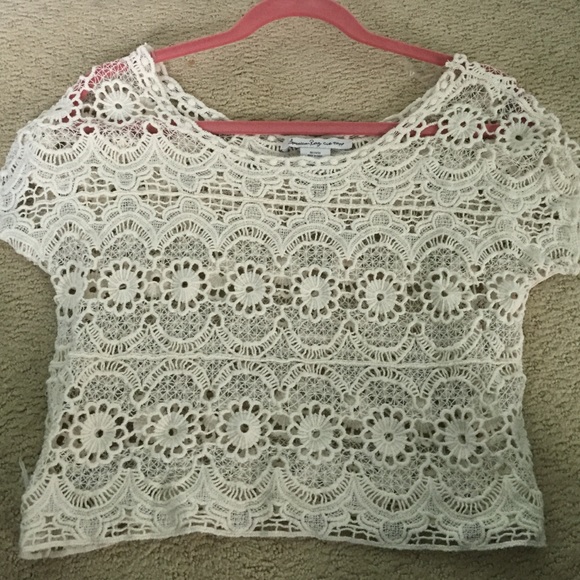 American Rag Crotchet Crop Top